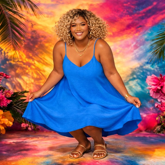 Torrid Vibrant Blue Maxi Dress - Picture 4 of 10